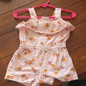 Pink Floral Kids Romper